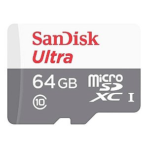 Cartão De Memória Sandisk Ultra 100mb/s 64gb P/câmeras Wi-fi