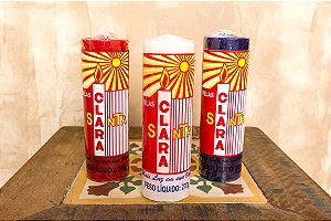 Velas Santa Clara Votivas Coloridas