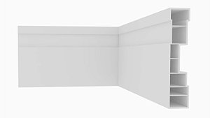 Rodapé Nobre PVC 7cm - Barra 2,40 metros - Autocolante