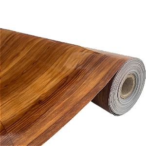 Piso Vinílico em Manta ULTRA RESISTENTE - Cor Imbuia Brilho - Medida 1m x 10metros