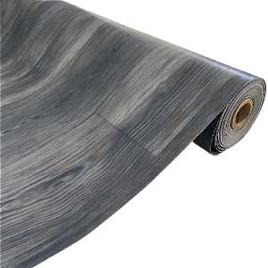 Piso Vinílico em Manta ULTRA RESISTENTE - Cor Carvalho Escuro Fosco - Medida 1m x 10metros