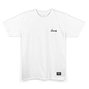 Camiseta Grizzly t-shirt mini script tee white