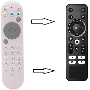 01 Controle Remoto Clonado Para Receptor BTV B13 (via Infravermelho)