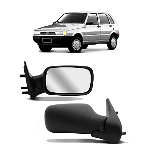Espelho Retrovisor Uno Fire 2P 2001...2004 Preto LD sem controle