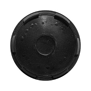 Calotinha 69mm Centro de Roda Honda New Civic Prata Emblema Preto