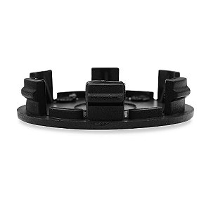 Calotinha 56mm Centro de Roda Esportiva KRMAI Honda Civic SI Preta com Vermelho