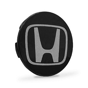 Calotinha 69mm Centro de Roda Honda HRV CRV Accord Preta Brilhante