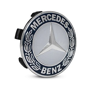 Calotinha Mercedes 75mm Azul Emblema Clássico