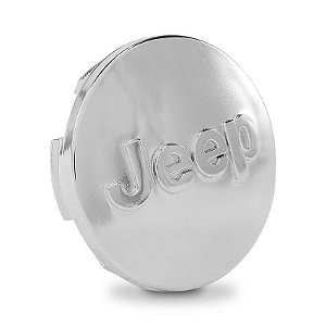Jogo Calotinha 63mm Centro de Roda Jeep Renegade Compass Cromado