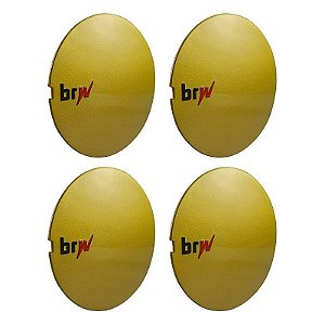 Jogo Calota Central BRW Roda Esportiva Aranha 890 Dourada