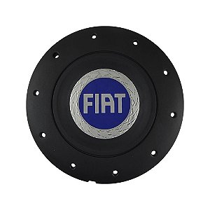 Jogo Calota Central Roda de Ferro Emblema Fiat Azul Modelo Amarok Aro 13 14 15