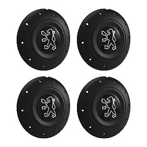 Jogo Calota Central Roda de Ferro Peugeot Modelo Amarok Aro 13 14 15