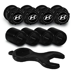 Tampa Bico Válvula Preto Hyundai Creta Hb20 Tucson Elantra