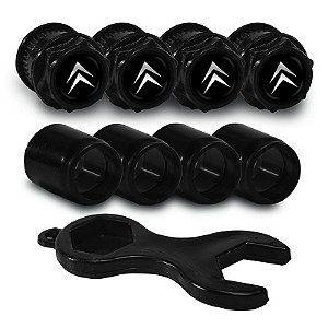 Capa Bico de Válvula Preto Pneu Citroen C3 C4 Xsara Picasso Cactus