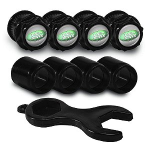 Capa Bico de Válvula Preto Pneu Land Rover