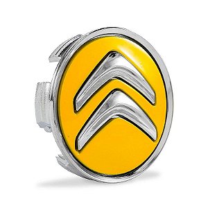 Calotinha 60mm Centro de Roda Citroen Aircross C3 C4 Amarela