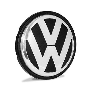 Calotinha 65mm Centro de Roda VW Jetta Amarok Golf Fusca Preta