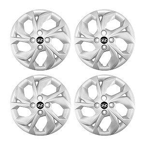 Jogo Calota Aro 15 Hyundai HB20 modelo 2020 Prata