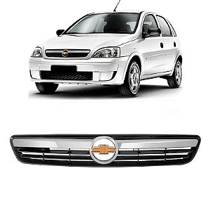 Grade Dianteira Completa Corsa Montana 2008 a 2012 + Emblema Dourado