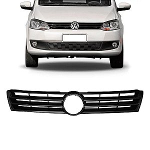 Grade Dianteira Vw Fox 2010 2011 2012 Preta Black Piano