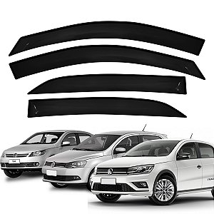 Calha De Chuva Defletor VW Gol Voyage G5 G6 G7 2009 A 2018 4p Fumê