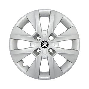 Jogo Calota Aro 14 Peugeot 206 207 208 Prata 2015 2016