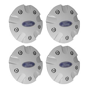 Jogo Calota Central 149mm Centro Roda Liga Leve Ford Focus 2005 a 2009