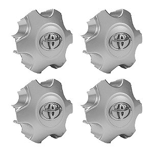 Jogo Calota Central Toyota Hilux SW4 2012/2013 Prata