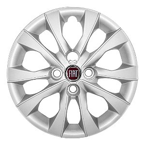 Calota Aro 14 Novo Fiat Mobi 2021 2022 Easy Like. Prata