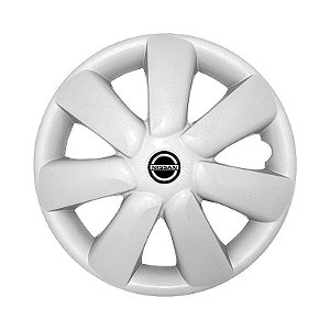 Calota Aro 14 Nissan March modelo 2015/18 Prata