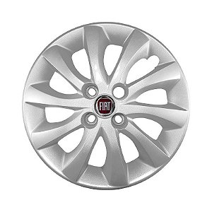 Calota Aro 15 Fiat Idea modelo 2014/2016 prata