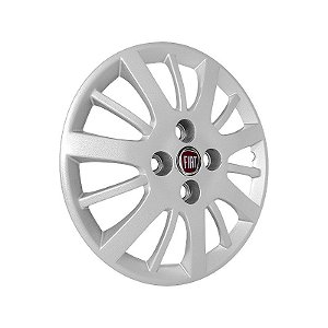 Jogo Calota aro 14 Fiat Siena Palio 2009/2010 prata