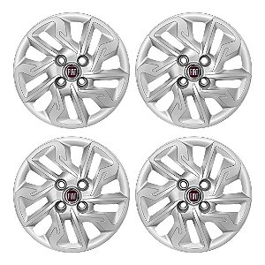 Jogo Calota aro 14 Fiat Argo 2017/2020 prata