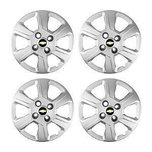 Jogo Calota Aro 14 Chevrolet Montana 2011/2020 prata