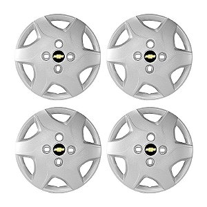 Jogo Calota aro 13 Chevrolet Celta 2012/2015 prata