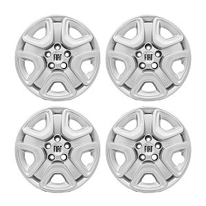 Jogo Calota aro 16 Fiat Toro 2021/2022 prata