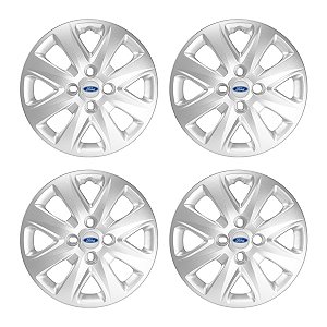 Jogo Calota Aro 14 Ford Ka+ Ka 2015/2018 prata