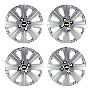 Jogo Calota aro 14 Chevrolet Agile 2010/2013 Prata