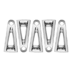 Jogo 5 Apliques de Roda Cromados Hyundai i30