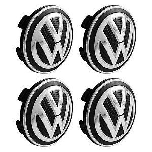 Jogo Calotinha 56mm Centro de Roda KRMAI Volkswagen Gol G6