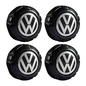 Jogo Calotinha Calota Central VW Saveiro Tropper Grafite Dark