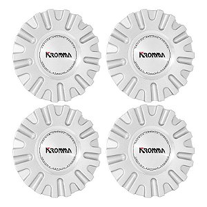 Jogo Calota Central Roda Esportiva KR-1560 emblema Kromma