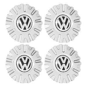 Jogo Calota Central Roda Esportiva Kromma KR-1560 / Ferraro F-67 / TSW Devine emblema VW