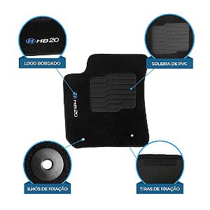 Tapete Carpete Hyundai HB20 2012 a 2019