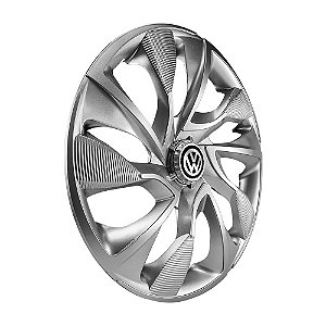 Calota Esportiva Aro 14 DS4 Prata Volkswagen emblema resinado