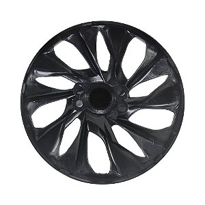 Calota Esportiva Aro 14 DS4 Prata Chevrolet emblema resinado preto