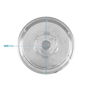 Calota Central 147mm Scorro S172 S181 Fiat Vermelha