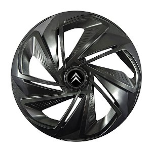Calota Esportiva Aro 14 Nitro Grafite emblema Citroen