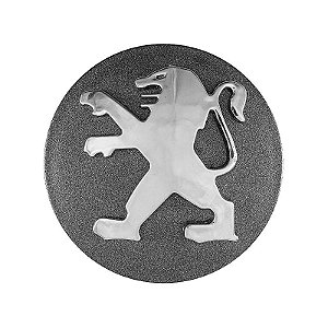 Jogo Calotinha 60mm Centro de Roda Peugeot 206 207 208 307 Hoggar Grafite e Cromada