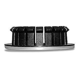 Jogo Calotinha 58mm Centro de Roda GM Onix Cruze Agile Cobalt Prisma 20 garras Prata